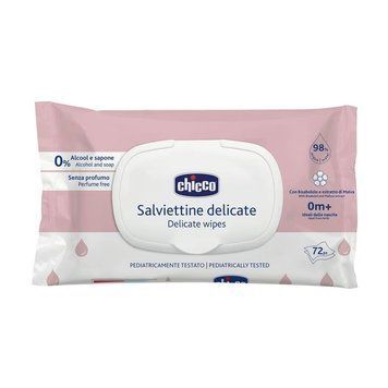 Серветки м`які очищаючі, делікатні, 72 шт. "Chicco" 12050.60 фото
