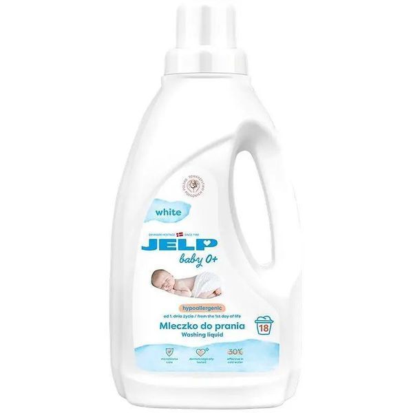 JELP Baby 0+ Гіпоалергенне молочко для прання білого 1,5 л, 18 прань 98039 фото